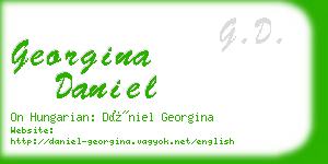 georgina daniel business card